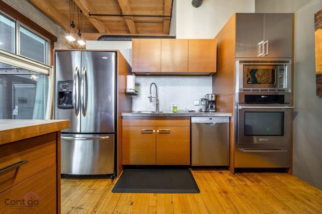 Historic Jd Loft, Near Ice District, Rogers Place, Ug Parking Edmonton Eksteriør billede