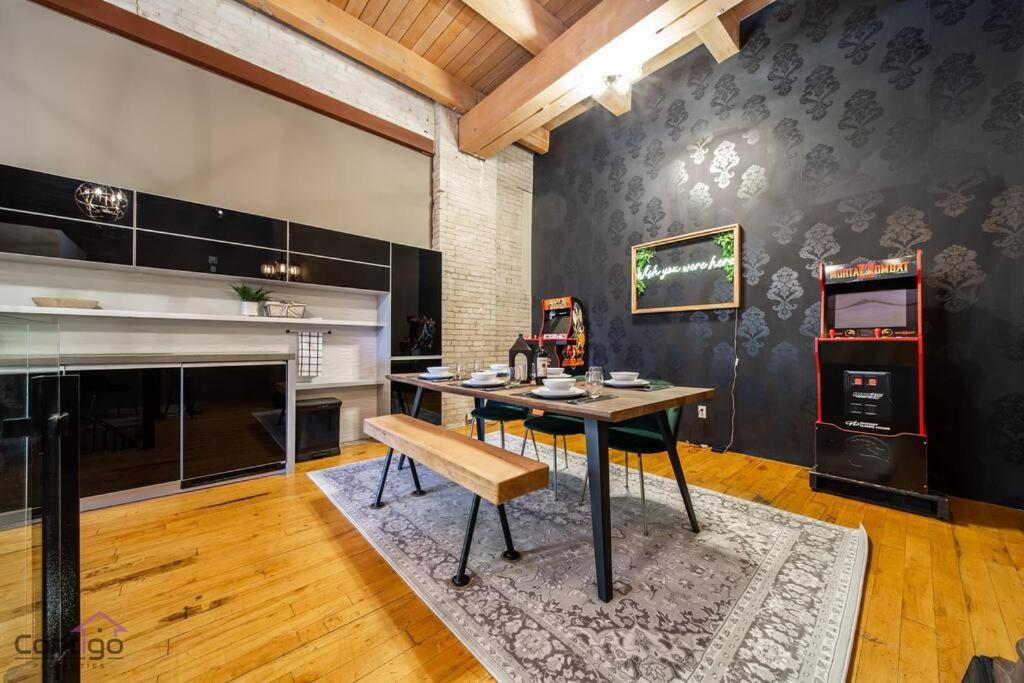 Historic Jd Loft, Near Ice District, Rogers Place, Ug Parking Edmonton Eksteriør billede