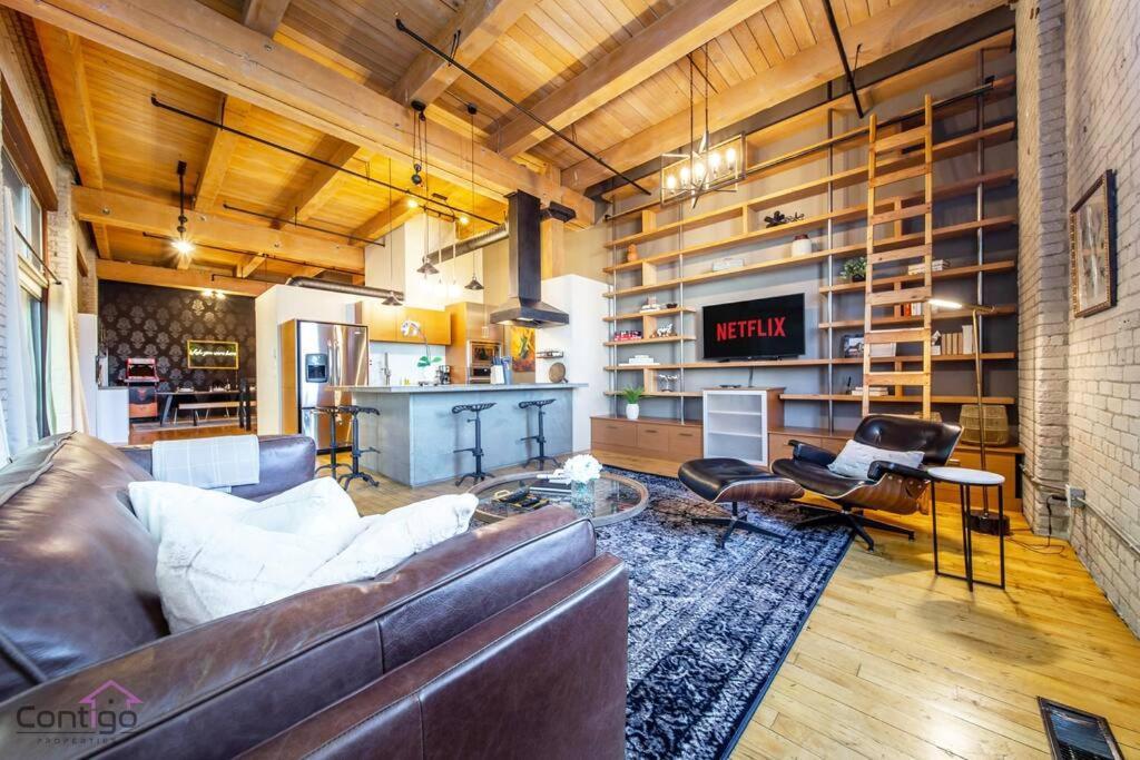 Historic Jd Loft, Near Ice District, Rogers Place, Ug Parking Edmonton Eksteriør billede