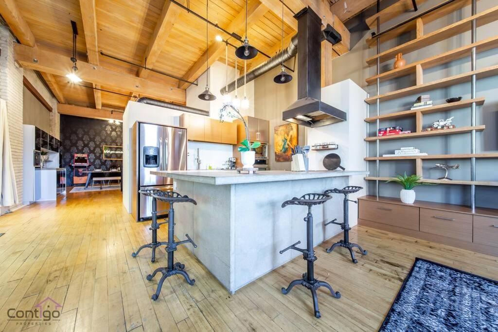 Historic Jd Loft, Near Ice District, Rogers Place, Ug Parking Edmonton Eksteriør billede