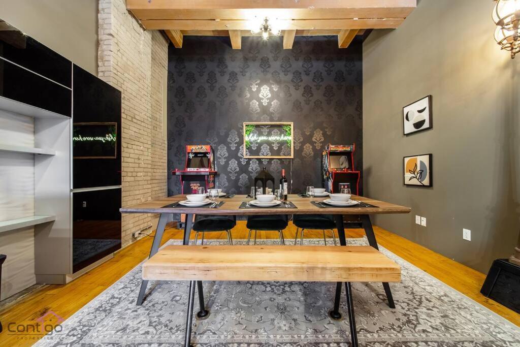 Historic Jd Loft, Near Ice District, Rogers Place, Ug Parking Edmonton Eksteriør billede